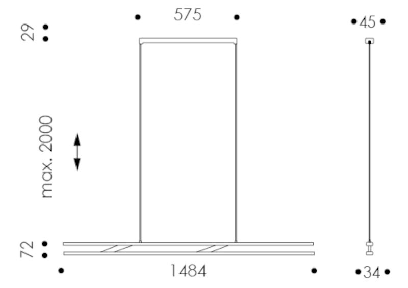 Linto tunable white hanglamp
