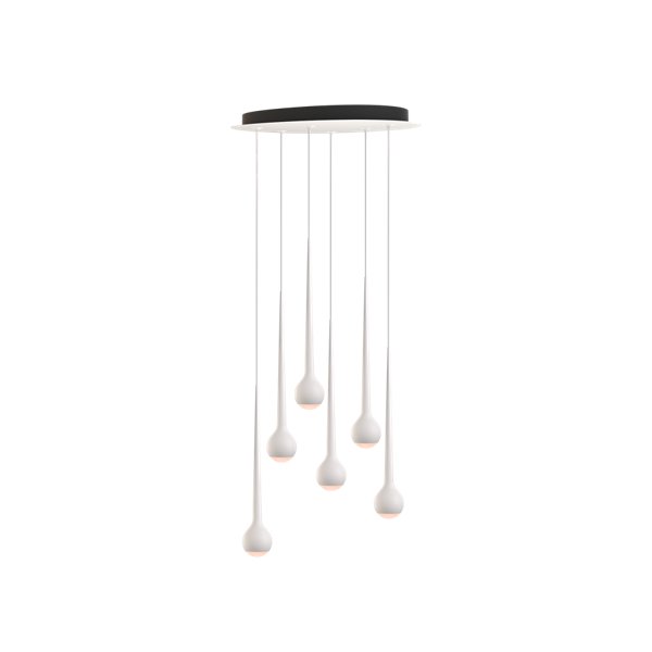 Falling Sun Chandelier 6 voudig hanglamp