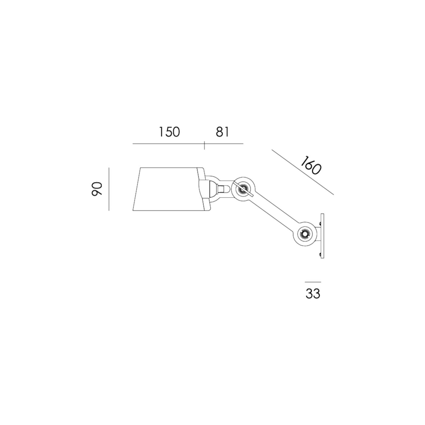 Bolt Wall Side Fit Small met koord