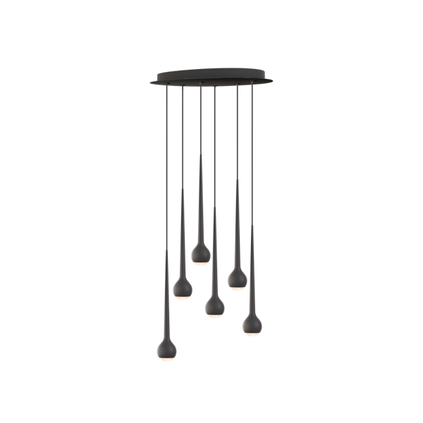 Falling Sun Chandelier 6 voudig hanglamp
