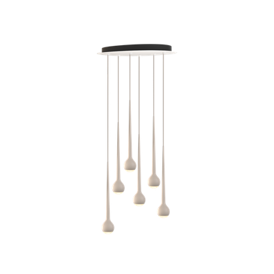 Falling Sun Chandelier 6 voudig hanglamp