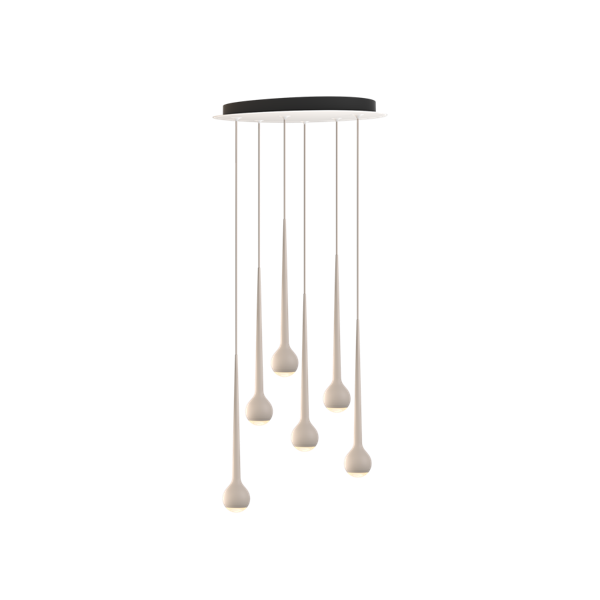 Falling Sun Chandelier 6 voudig hanglamp