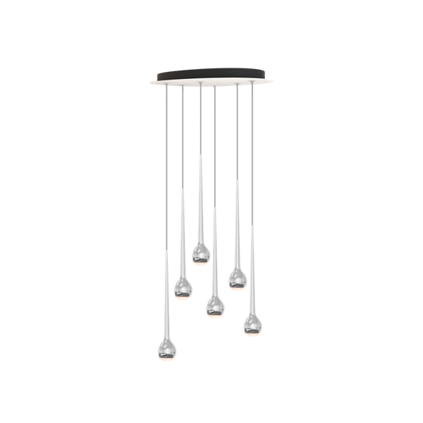 Falling Sun Chandelier 6 voudig hanglamp