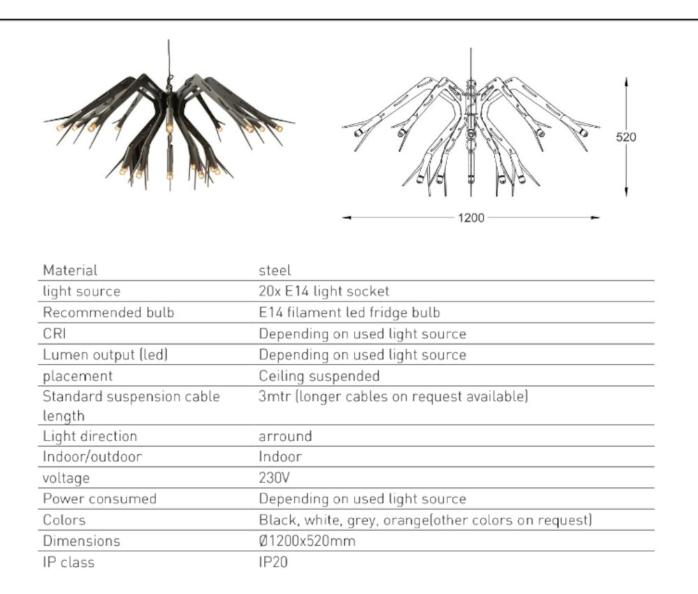 Daddy Longlegs Small hanglamp 