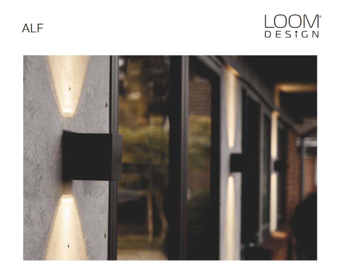 Alf IP65 wandlamp  