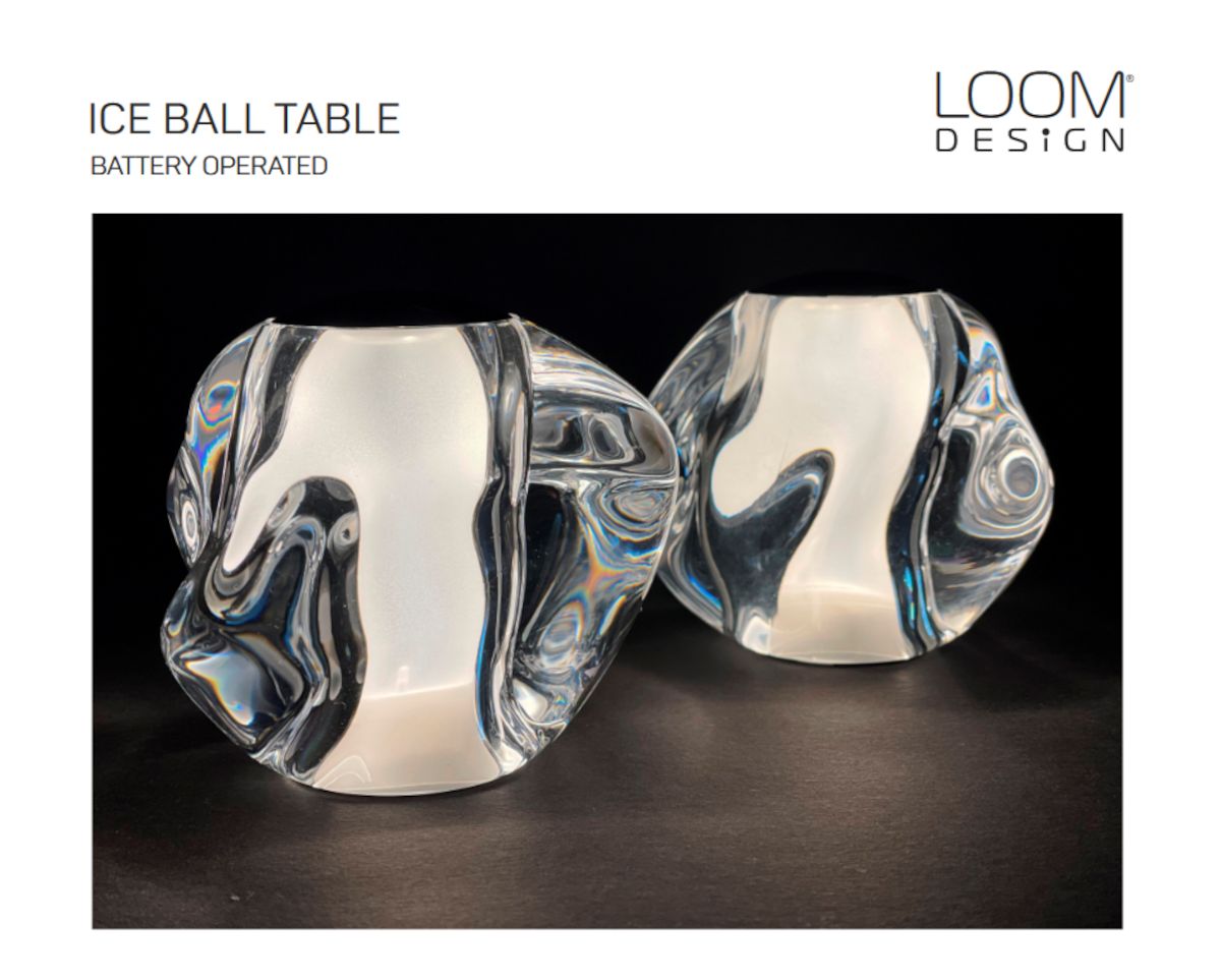 Ice ball tafellamp  