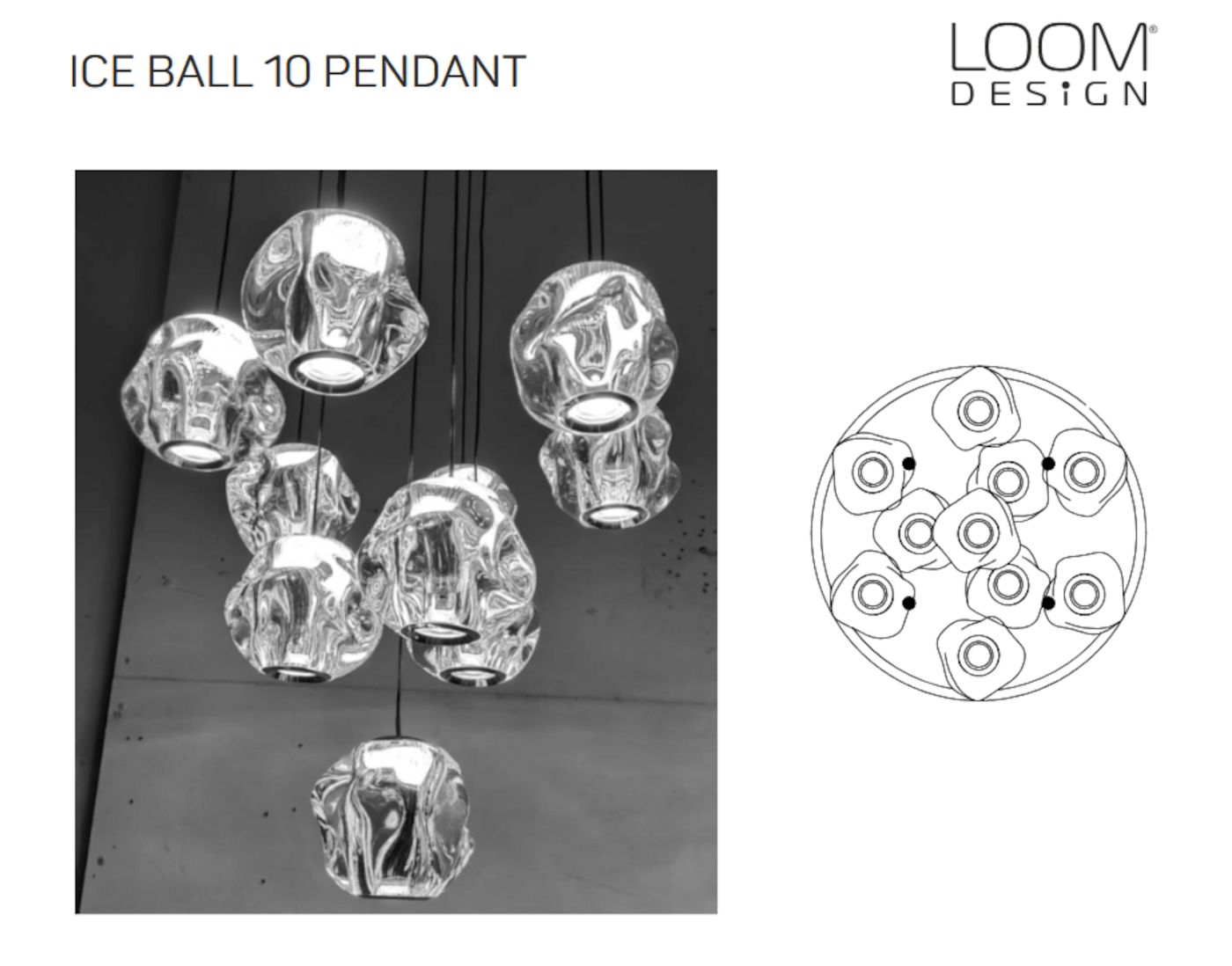 Ice ball 10 hanglamp   