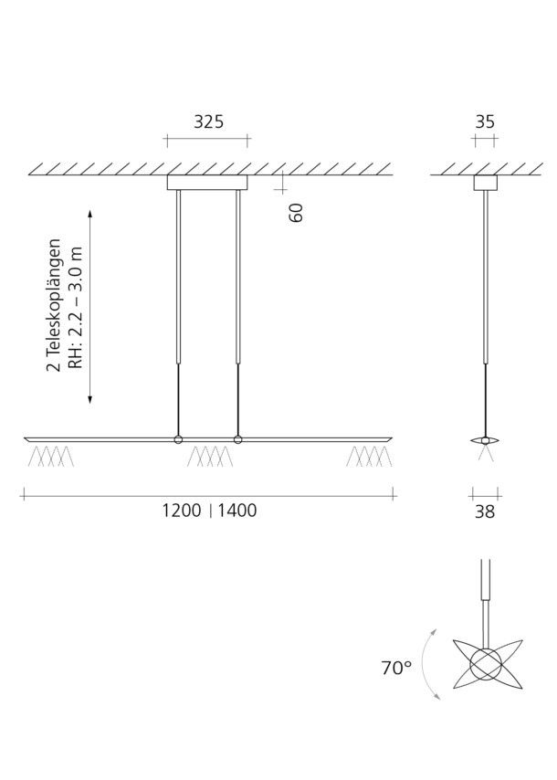 LET D 140 hanglamp