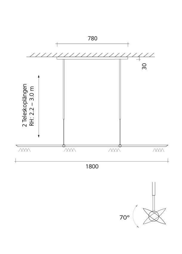 LET D 180 hanglamp
