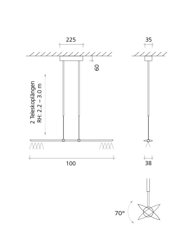 LET D 100 hanglamp