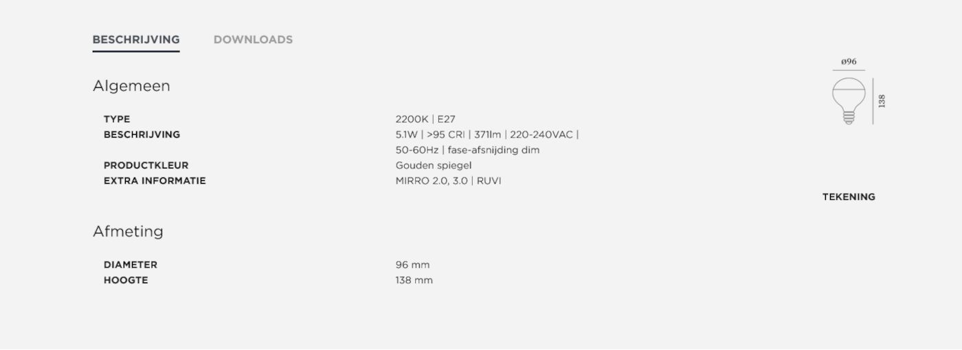 G 95 led lamp E27 kopspiegellamp 