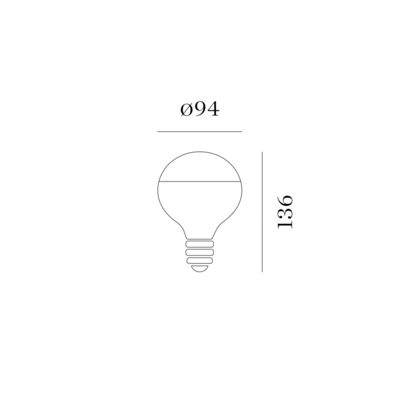 G 95 led lamp E27 kopspiegellamp