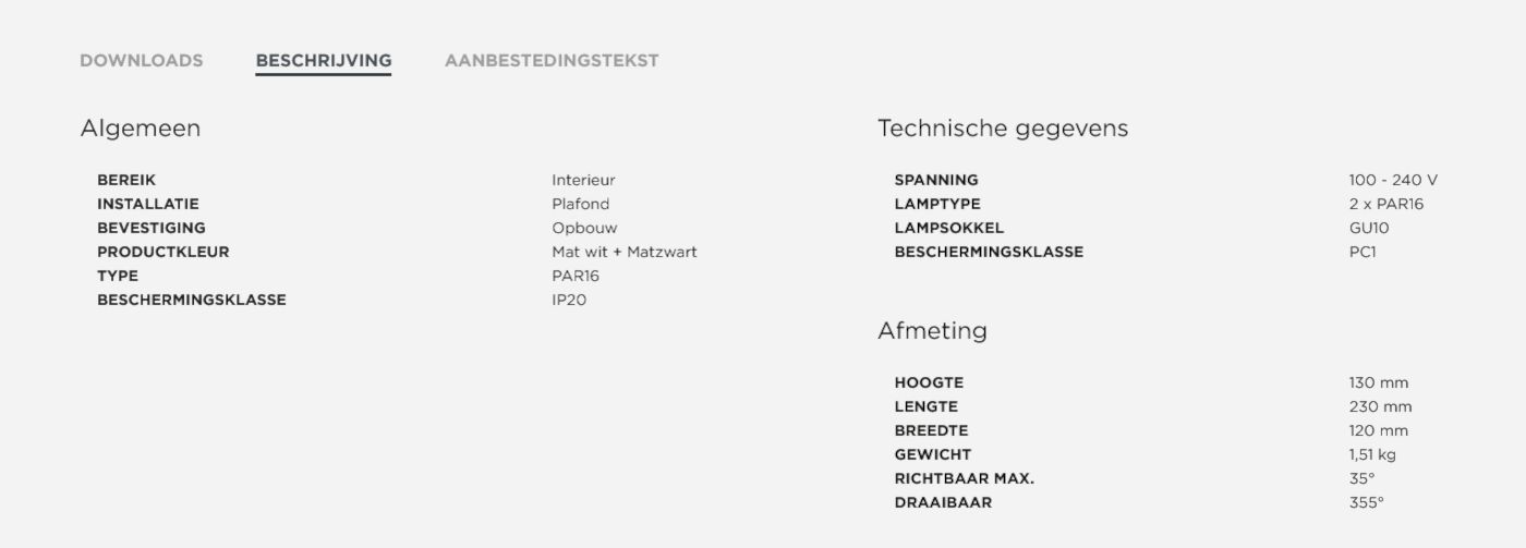 Sirro 2.0  PAR16 plafondspot     