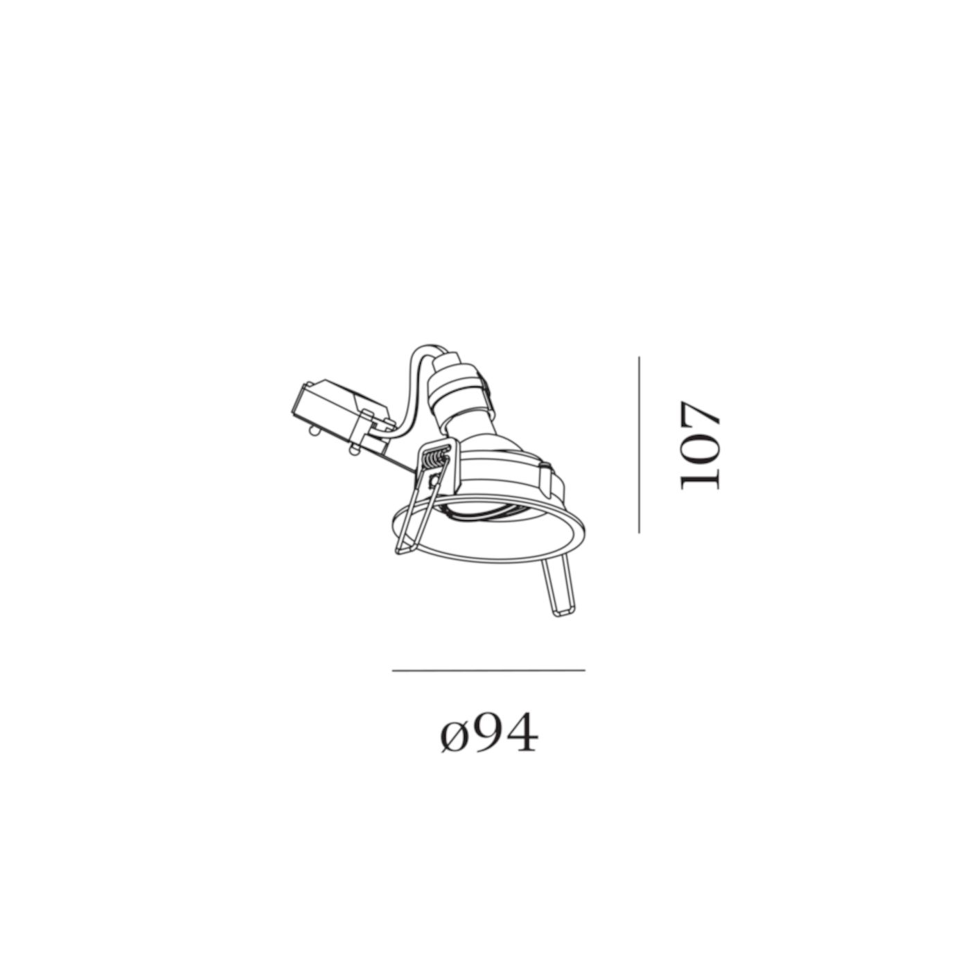 Deep adjust 1.0 PAR16 plafondspot  