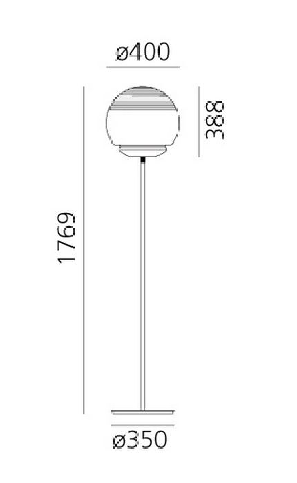 Vitruvio vloerlamp  