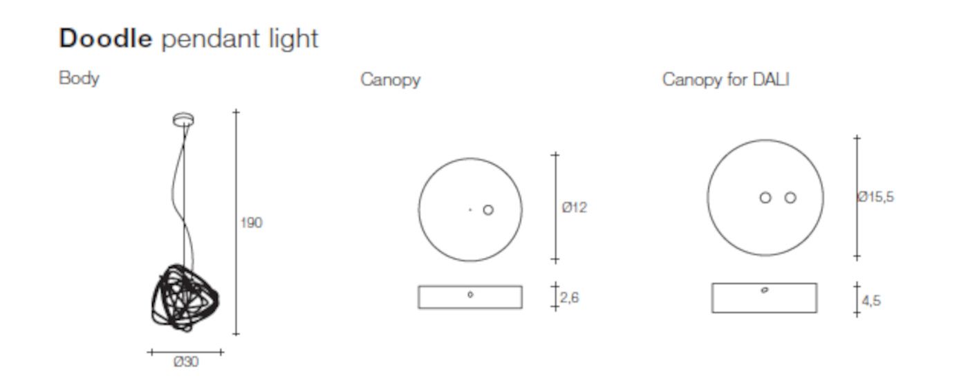 Doodle hanglamp