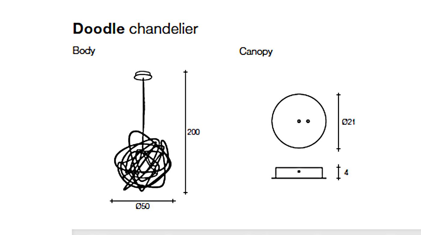 Doodle kroonluchter