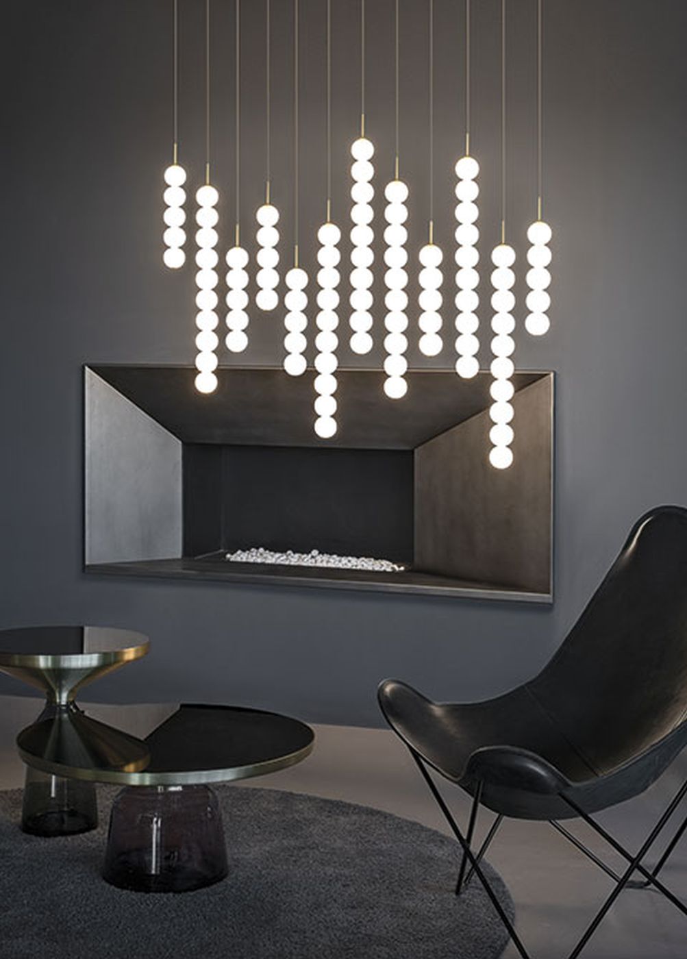 Abacus hanglamp. Medium. 10 bollen 