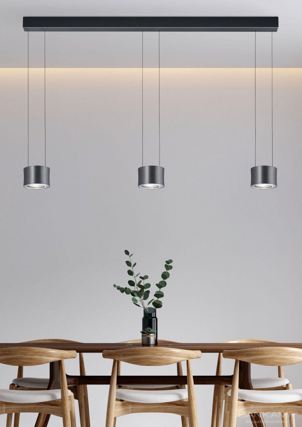 Impulse hanglamp dievoudig met hoogteverstelling