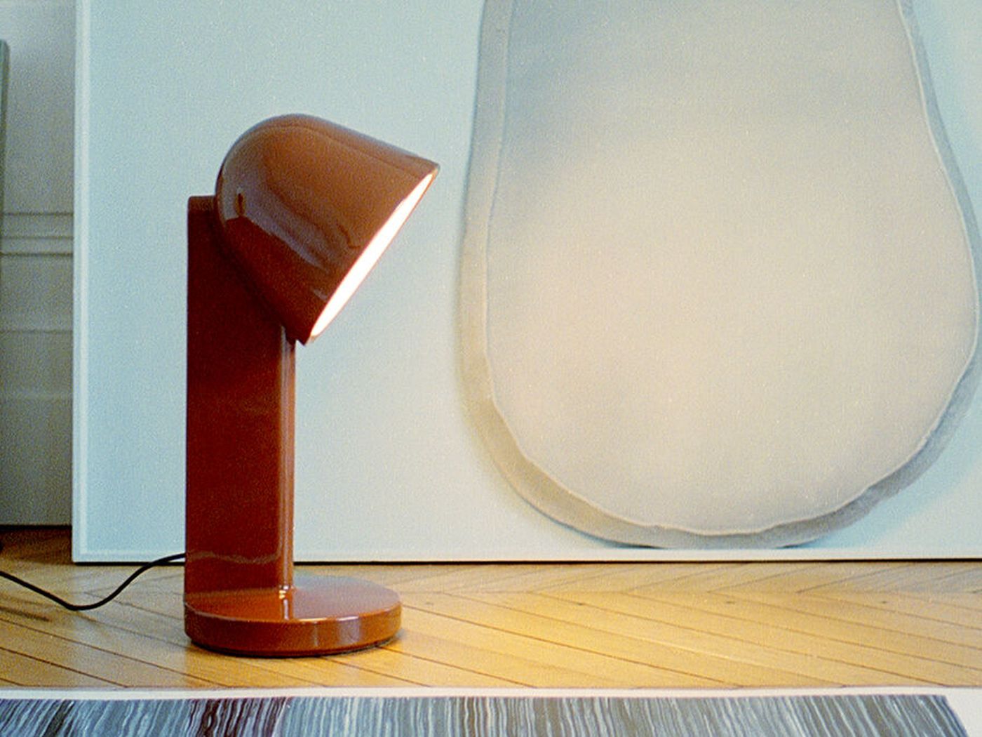 Ceramique tafellamp. Rust Red