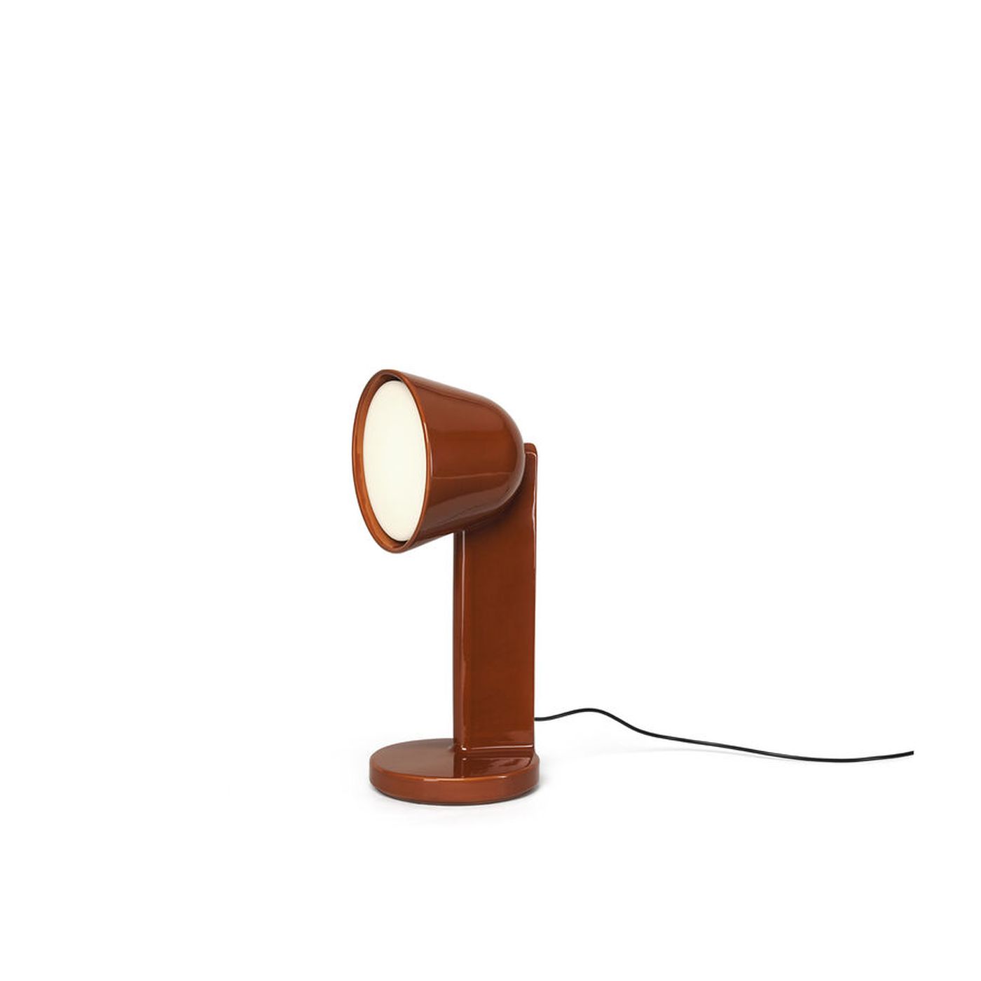 Ceramique tafellamp. Rust Red