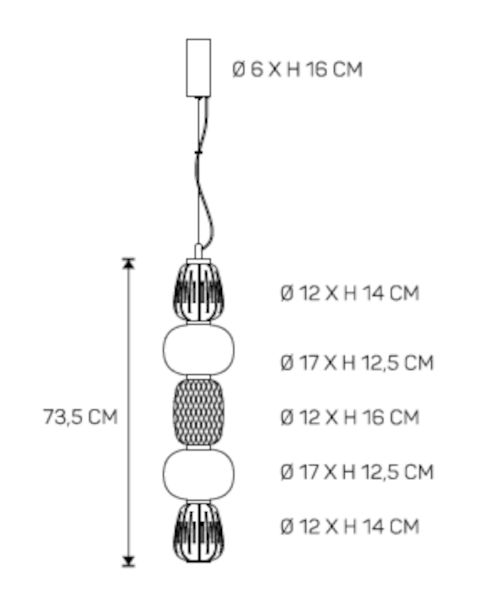 Pearl 5 hanglamp    