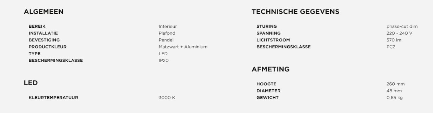 Trace Suspended 2.0 led hanglamp 