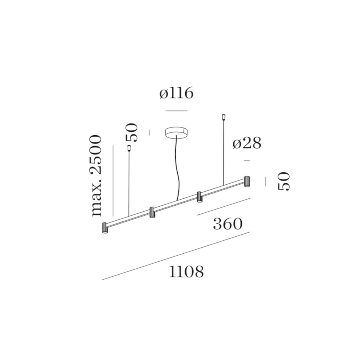 Trace Chandelier 1.0 hanglamp 