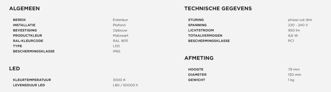 Blas 1.0 plafondlamp  