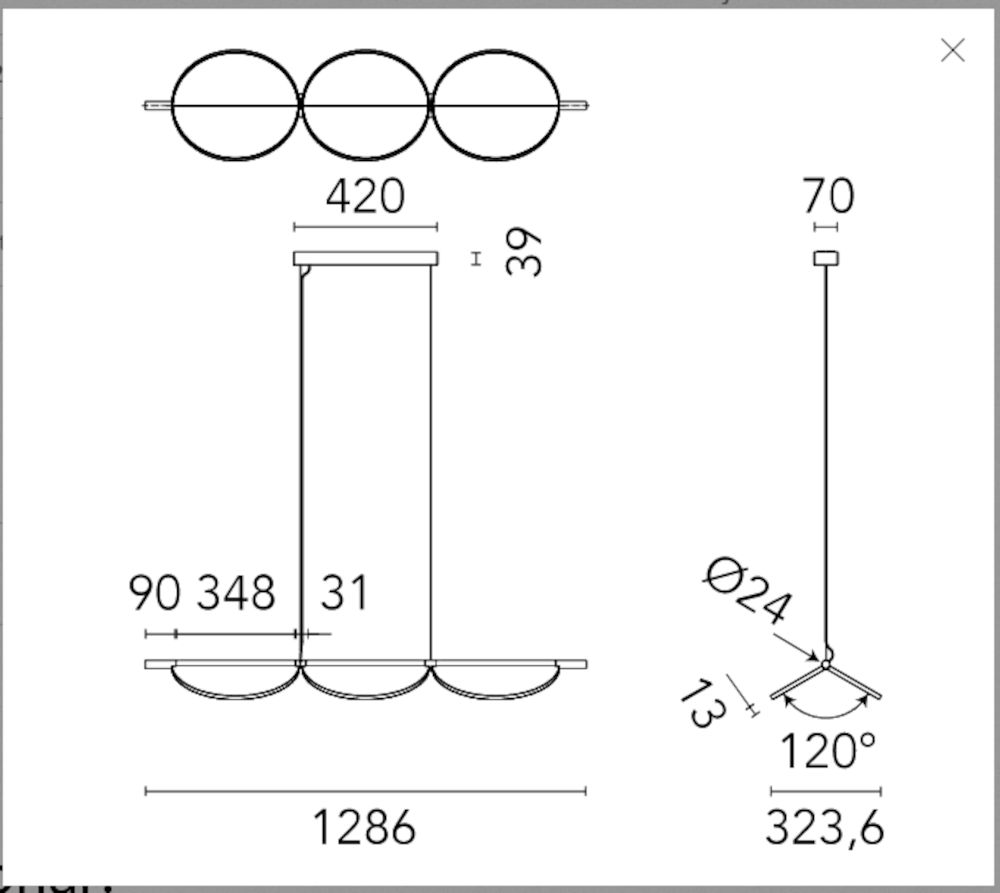Almendra S3 hanglamp