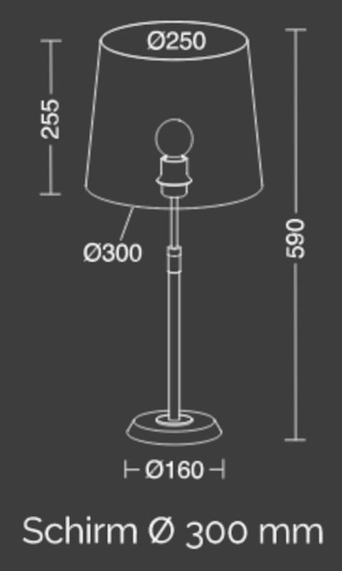 6263 tafellamp Ø 30 cm