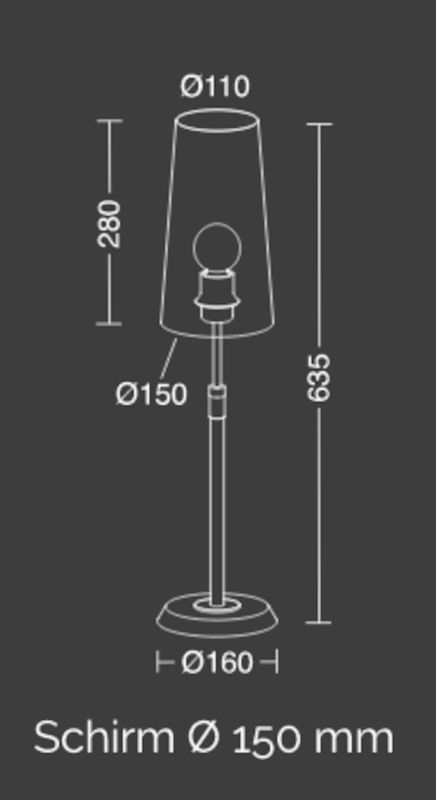 6263 tafellamp Ø15 cm