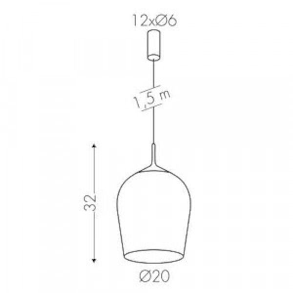 Bulbe Ø20 hanglamp  