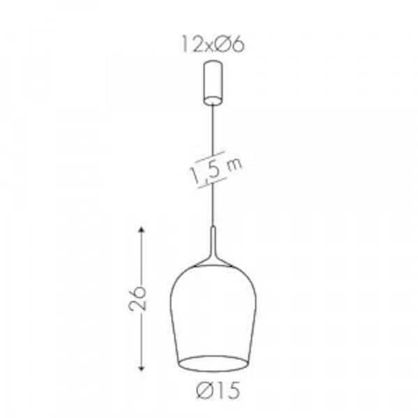 Bulbe Ø15 hanglamp 