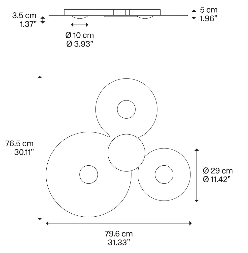 Bugia mega plafondlamp 