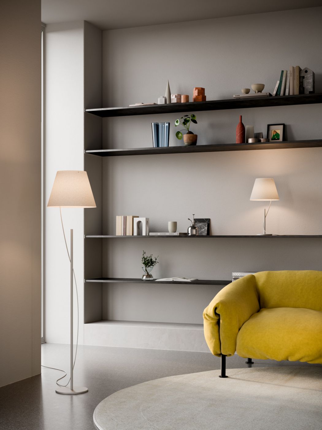 Hover vloerlamp