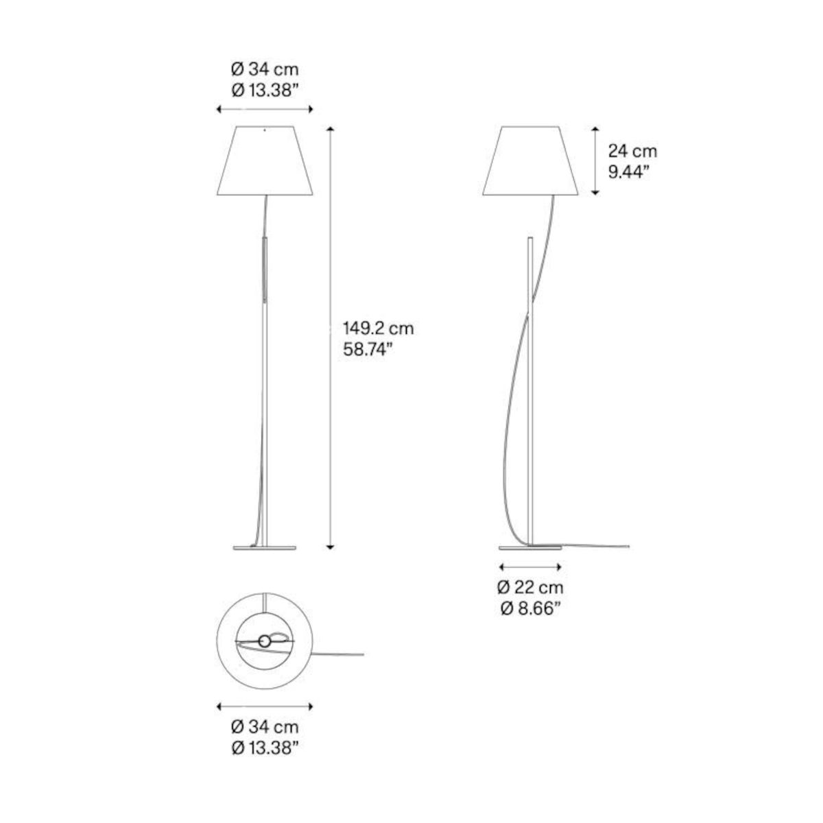 Hover vloerlamp