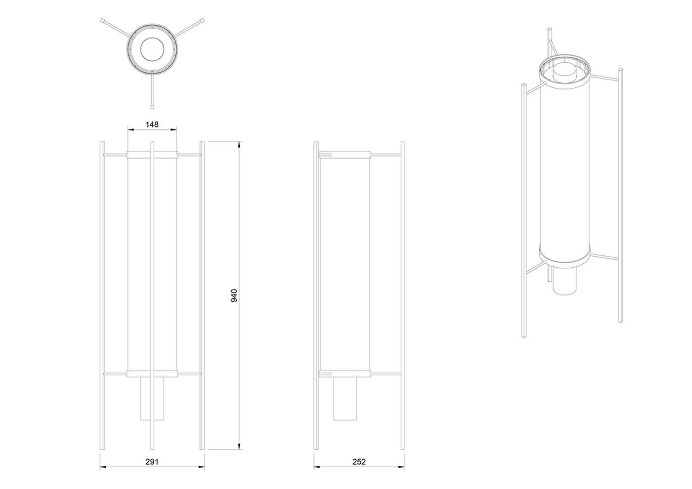 K-46 Low vloerlamp