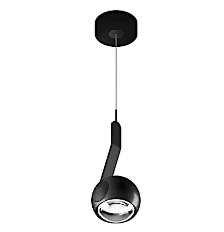 io 3d sospeso. hanglamp. Black phantom  