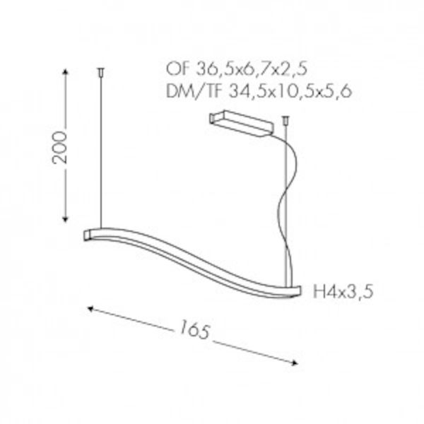 Curve downlight L165