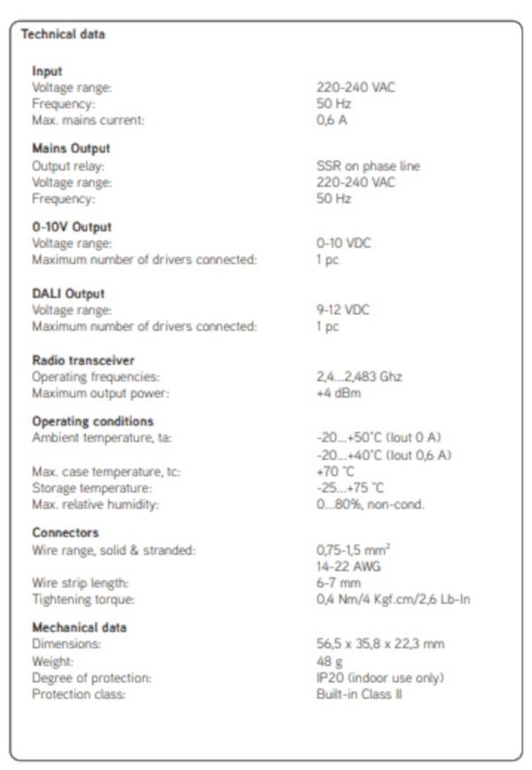 CBU-ASD  Bluetooth control voor led driver
