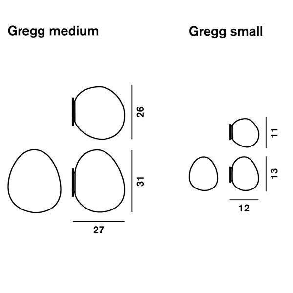 Gregg  midi wand/plafondlamp  