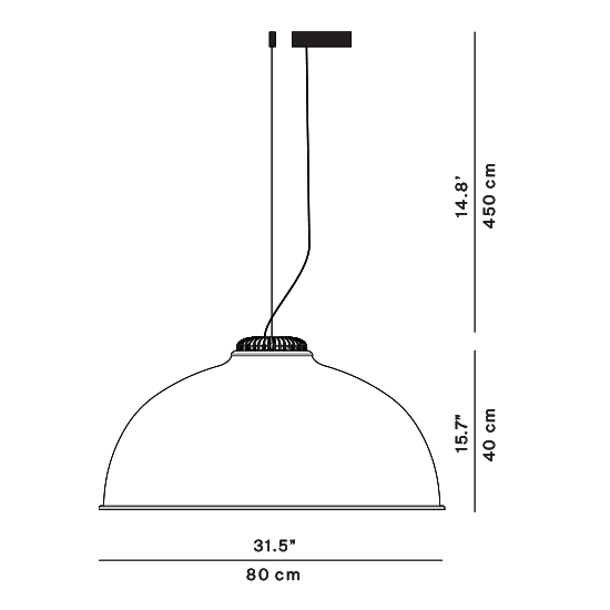 Farel hanglamp. Zwart interieur 