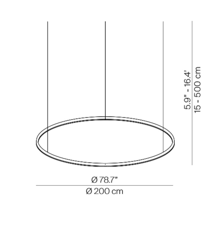 Compendium Circle hanglamp Ø 200 