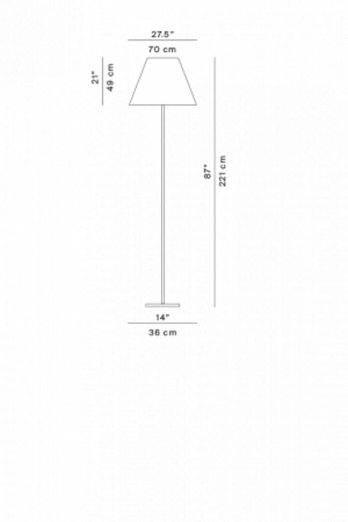 Grande Costanza Open Air aluminium vloerlamp 