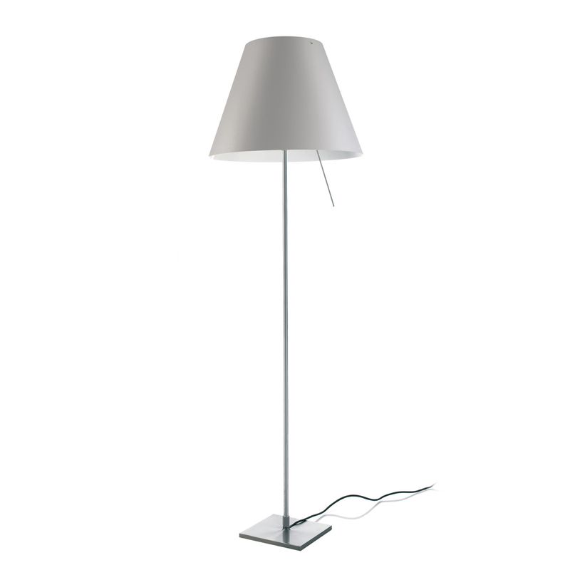 Costanza fixed vloerlamp on/off aluminium 