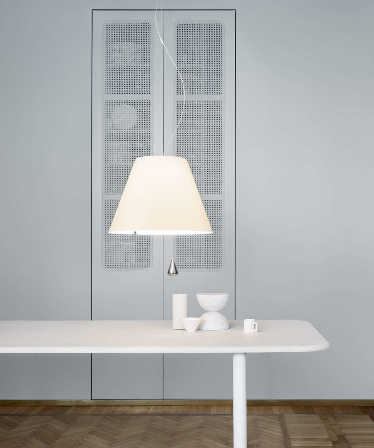 Lady Costanza hanglamp. aluminium