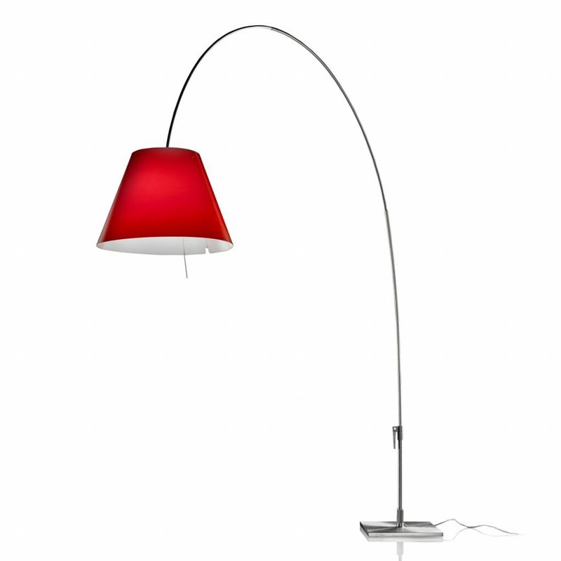 Lady Costanza vloerlamp aluminium. dimmer