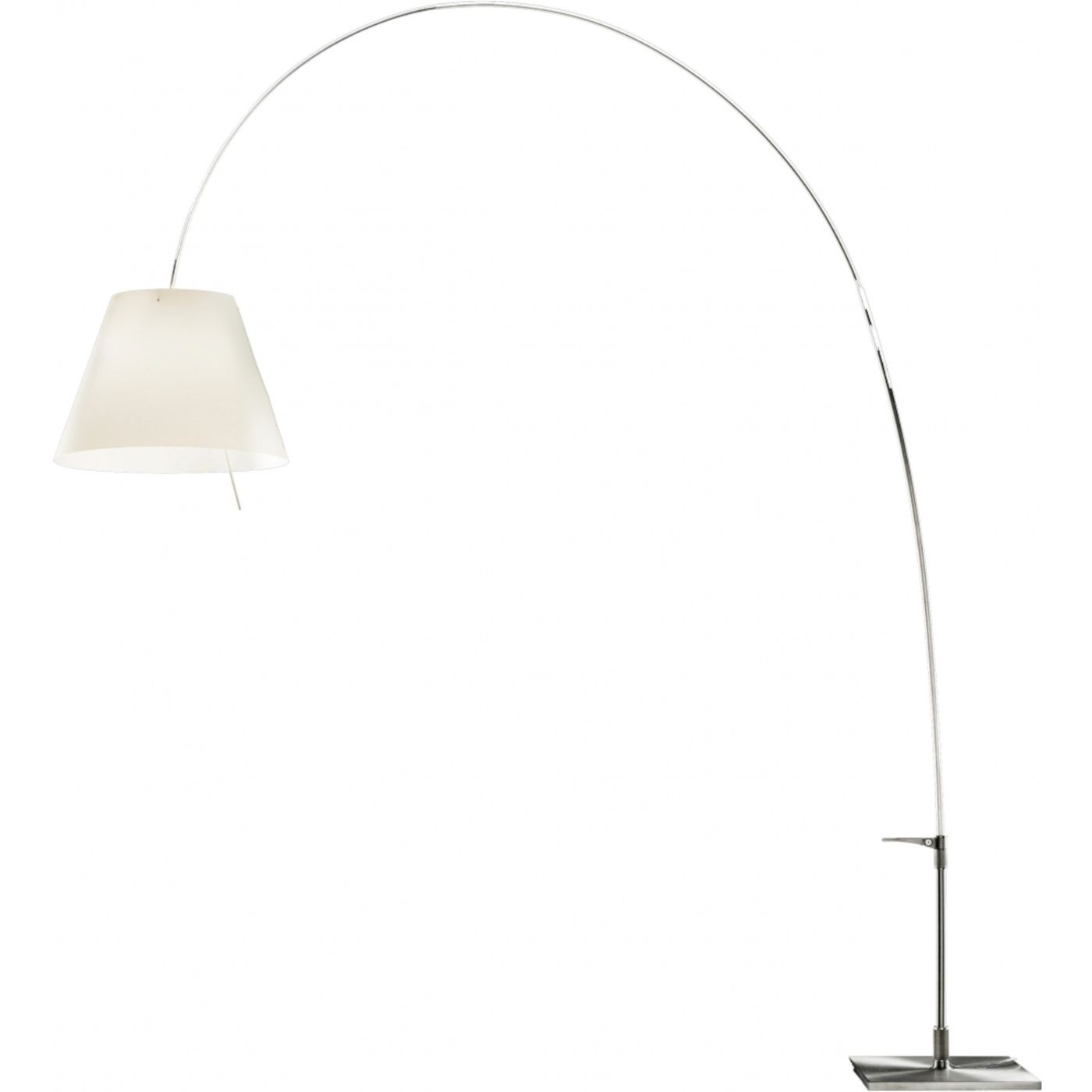 Lady Costanza vloerlamp aluminium. dimmer