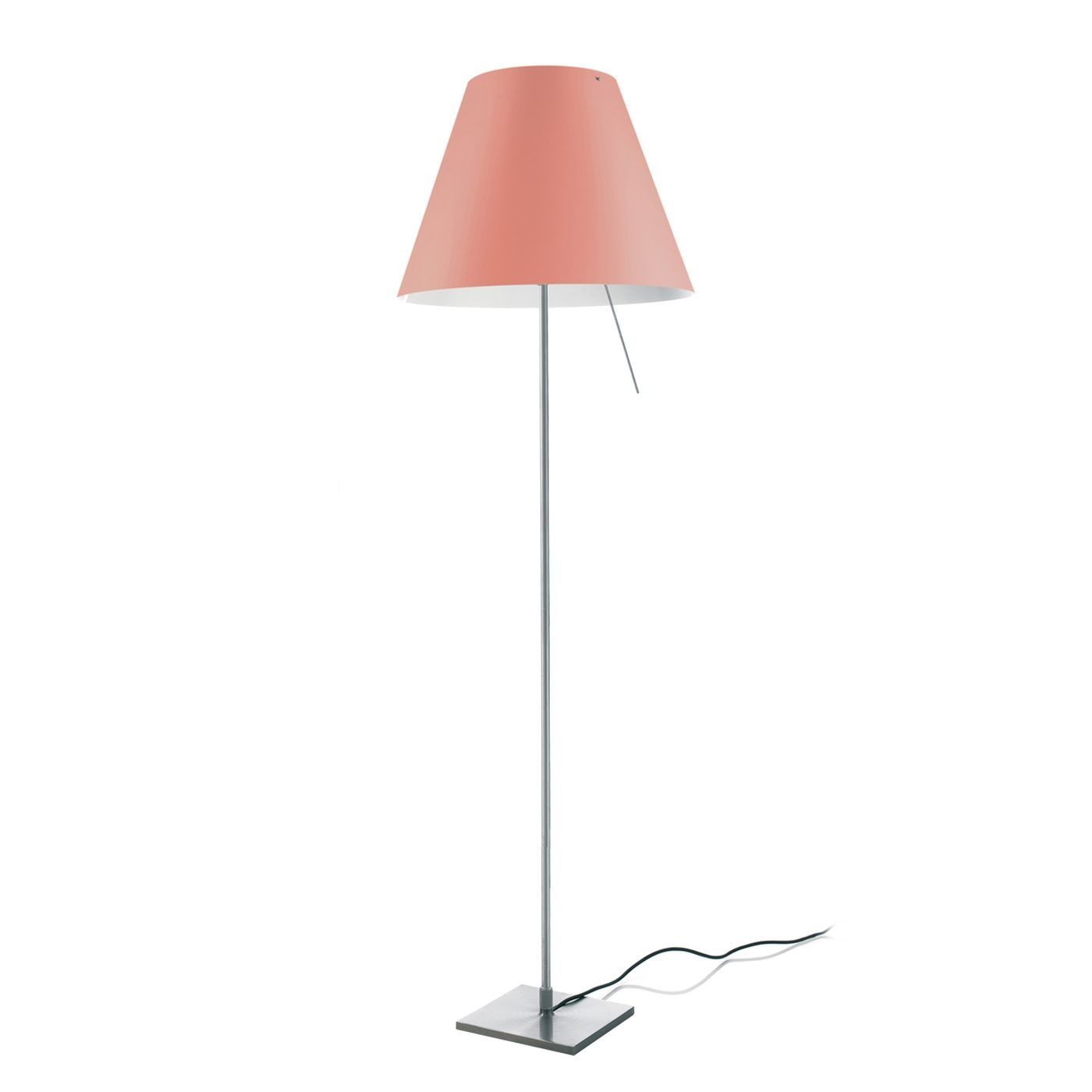 Costanza fixed vloerlamp on/off aluminium 